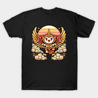 Thai Garuda Cute Kawaii Funny Thailand Myths Bird Man God T-Shirt